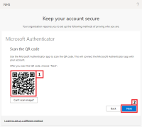 Scan your QR code with the authenticator app